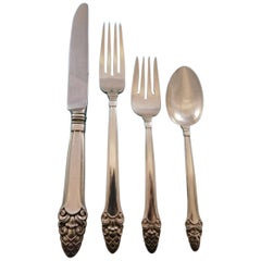 Sterlingsilber-Besteck-Set 12 "Sovereign Old" von Gorham, 88-teilig, Abendessen
