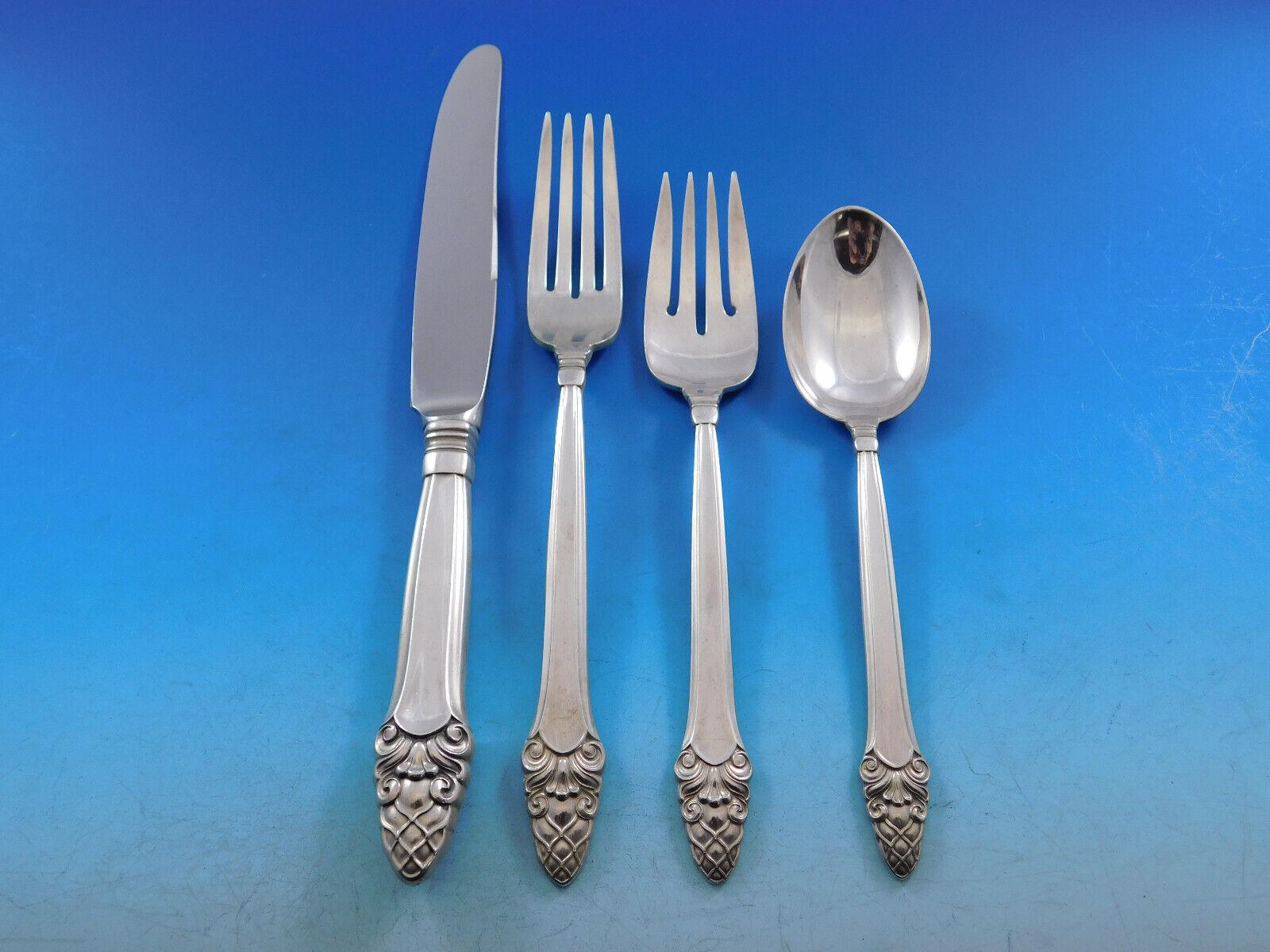 Sovereign Old by Gorham Sterling Silver Flatware Set for 6 Service 45 Pieces In Excellent Condition For Sale In Big Bend, WI