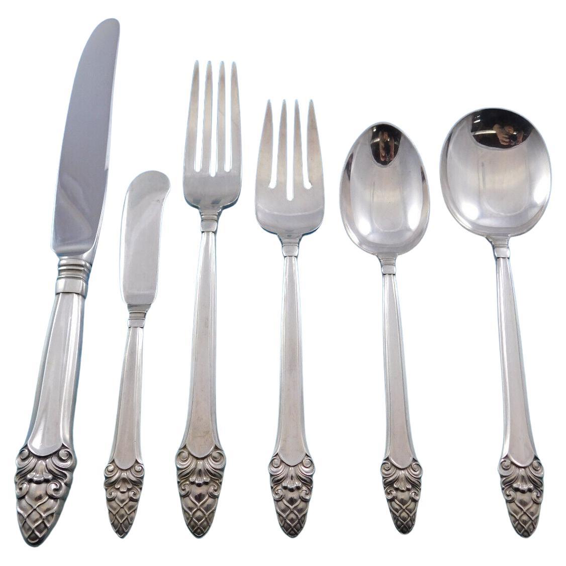 Sovereign Old by Gorham Sterling Silver Flatware Set for 6 Service 45 Pieces For Sale