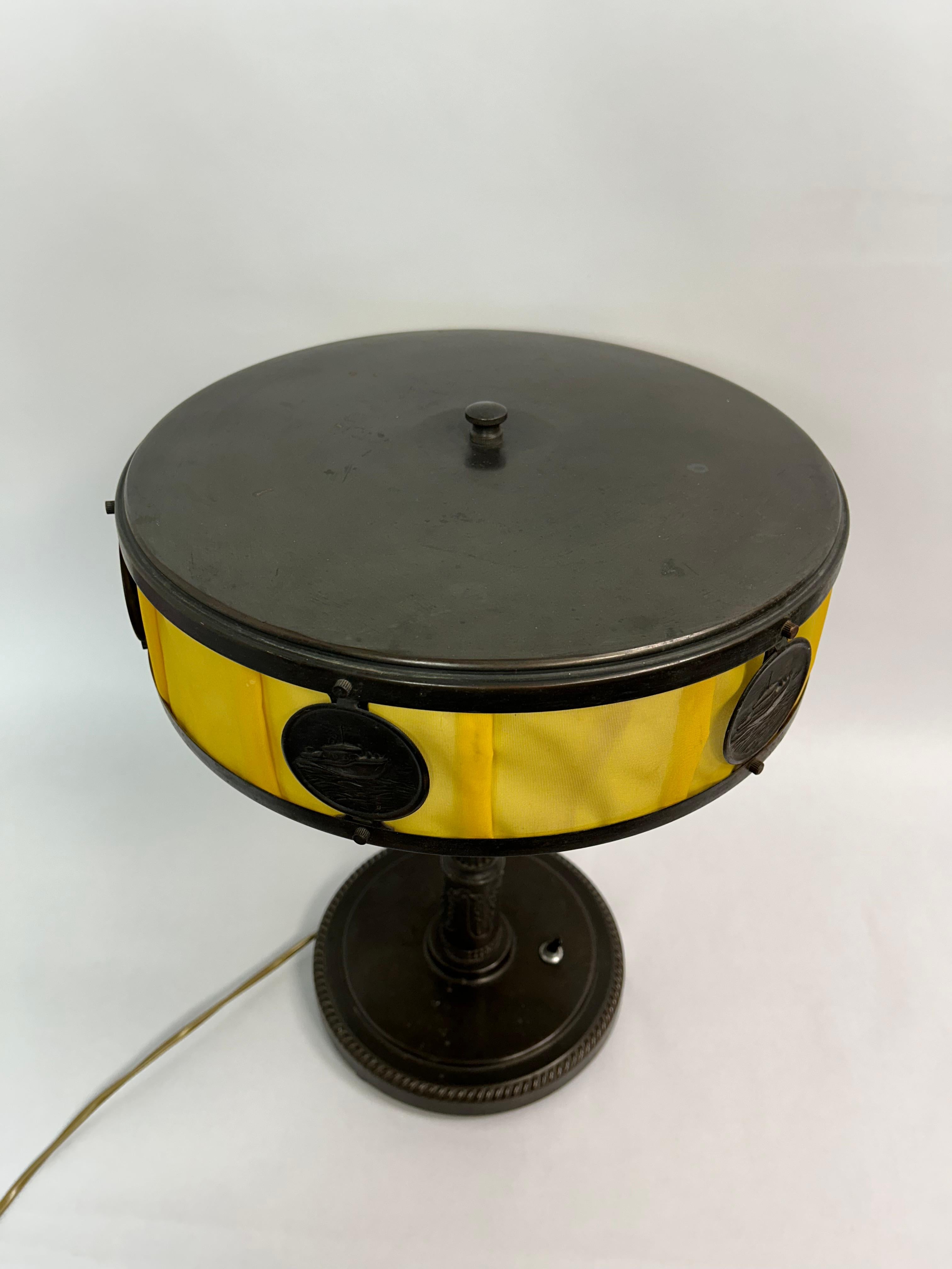 Mid-Century Modern Soviet admiral desk lamp For Sale