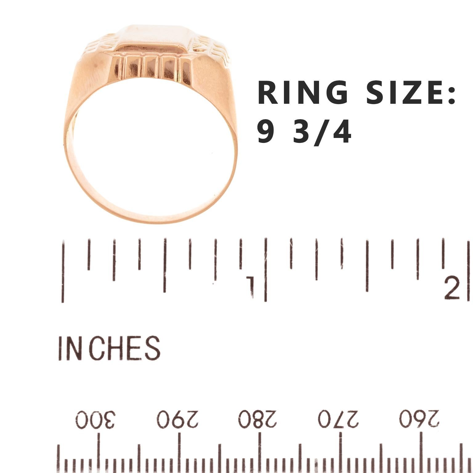 Women's or Men's Soviet Gold Russian Signet Ring