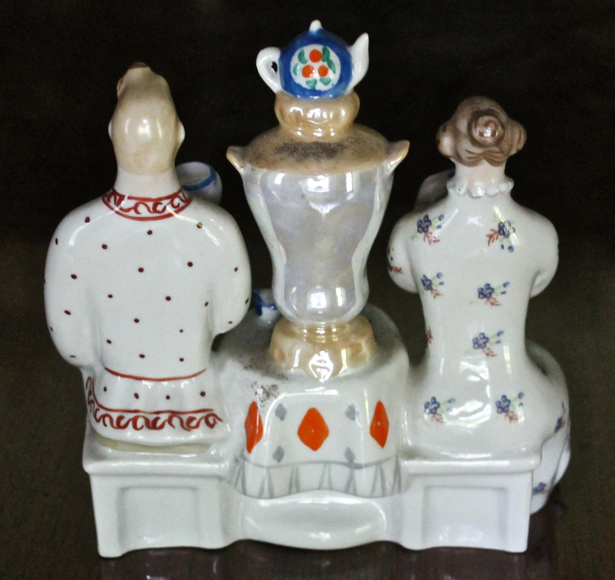 Fired Soviet Russian Era Lomonosov Porcelain Tea Group