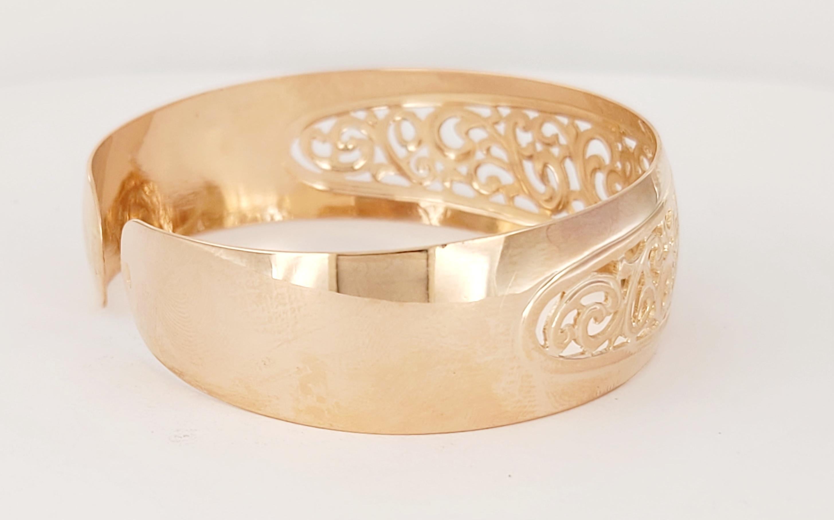 Donna Bracciale Soviet Russian SSR in oro rosa 14 carati in vendita