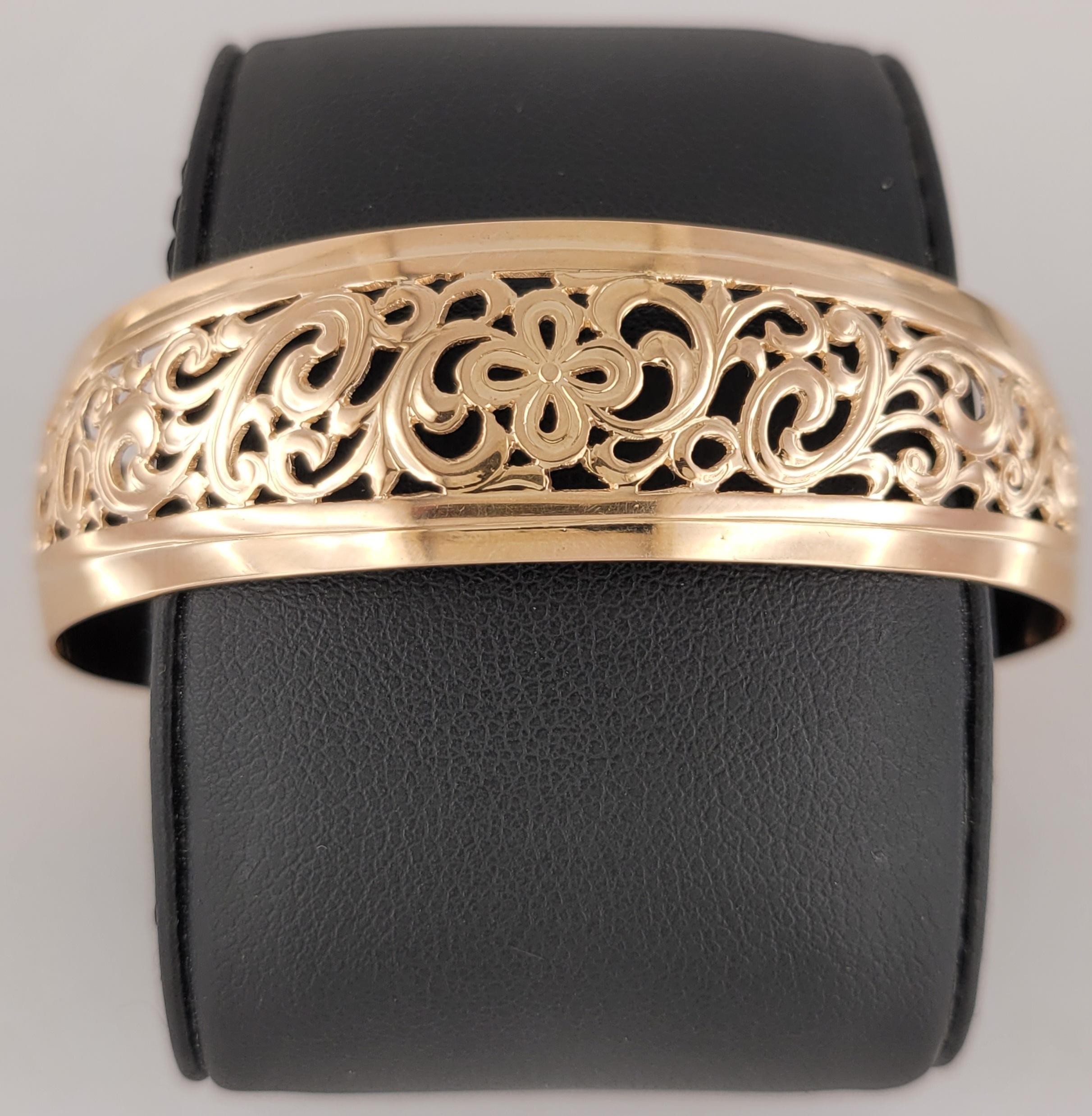 Bracciale Soviet Russian SSR in oro rosa 14 carati in vendita 2