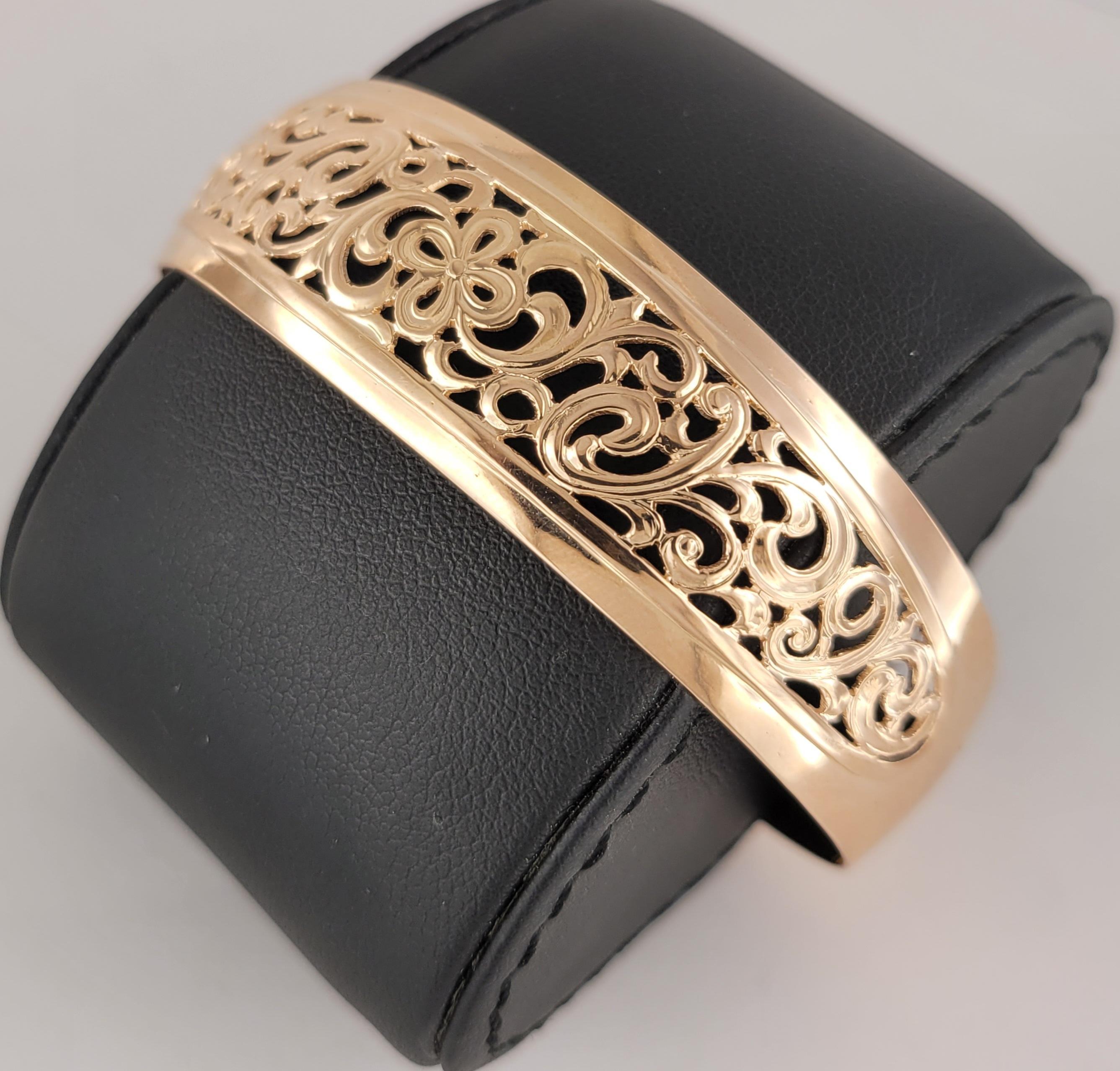 Bracciale Soviet Russian SSR in oro rosa 14 carati in vendita 3
