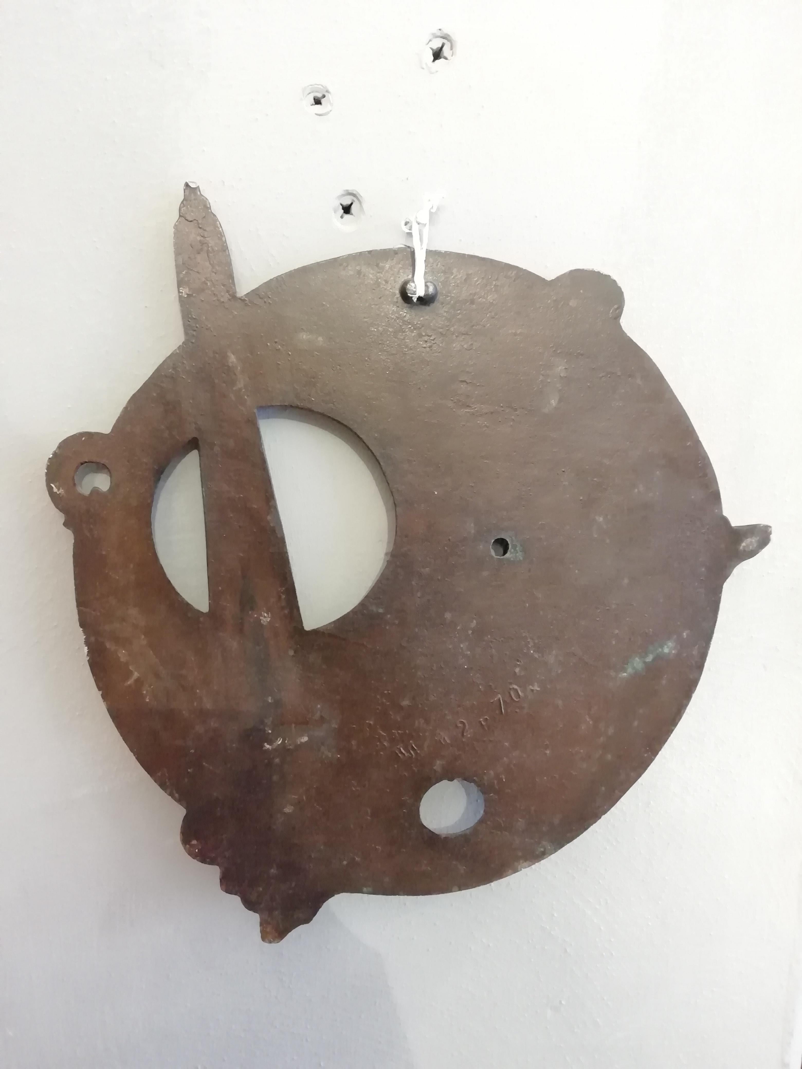 Mid-20th Century Soviet Space Age Soyuz Era Bronze Wall Decoration