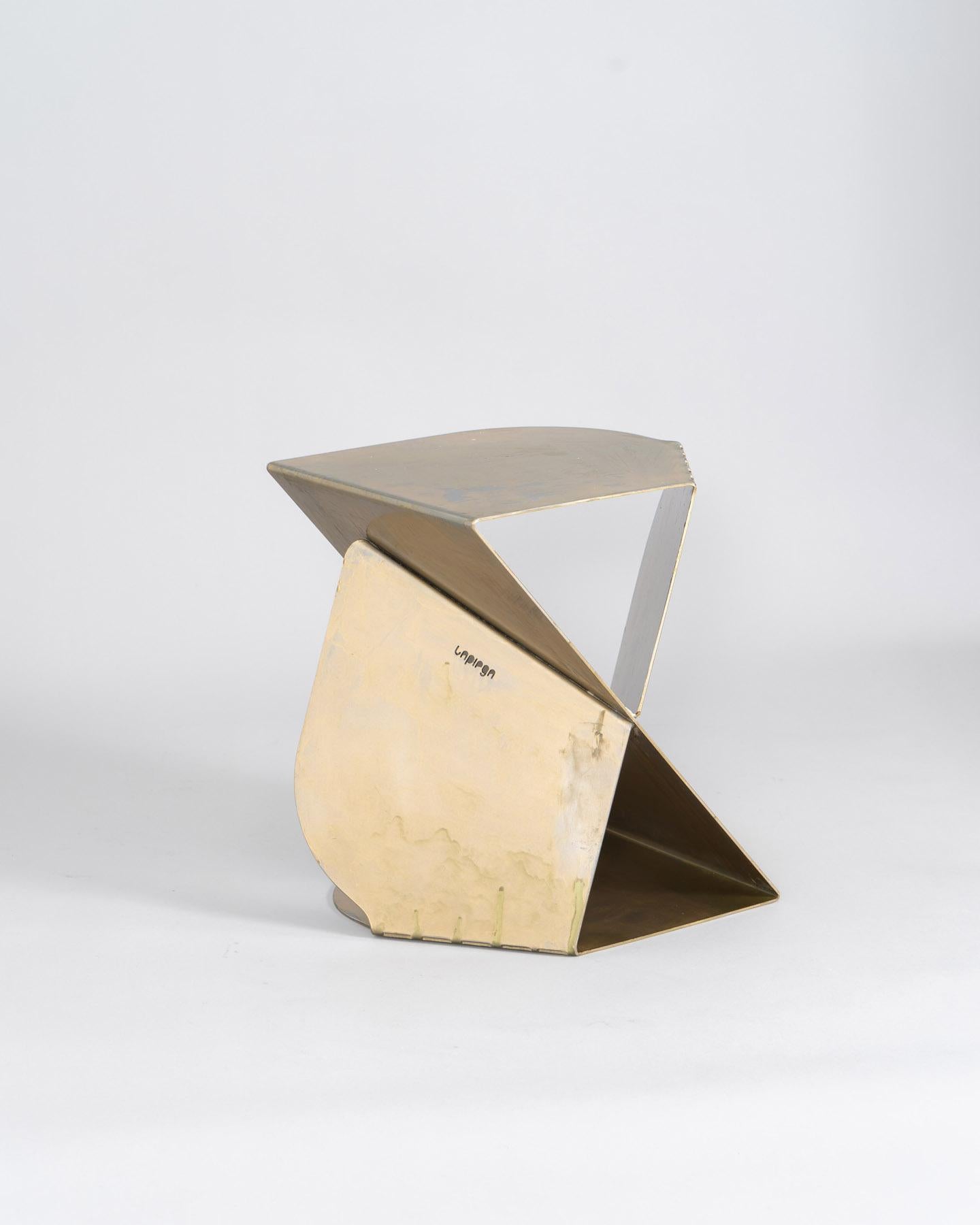 Metal Sovrap Table by GIROTTI ENRICO For Sale