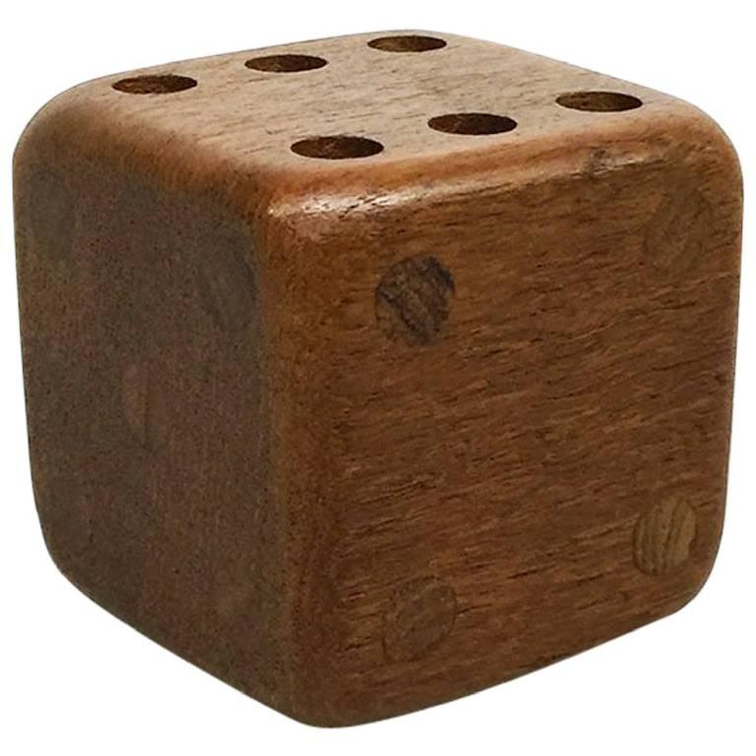 Sowe Konst Teak Dice Pen Holder Swedish Modern Desk Accessory 1960s For Sale At 1stdibs