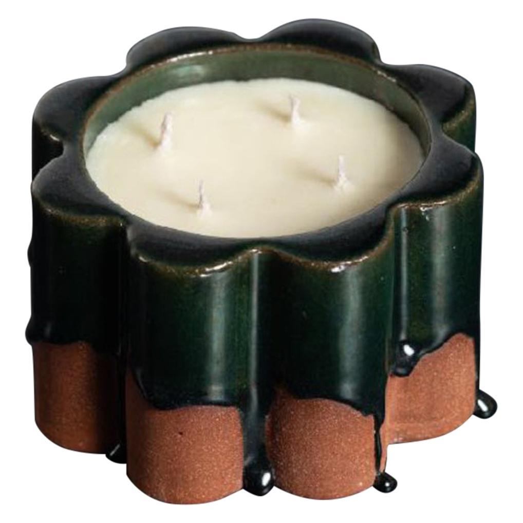Soy Candle Inno 's' Cent, Dark Green by Milan Pekař, Amansoycandles For Sale