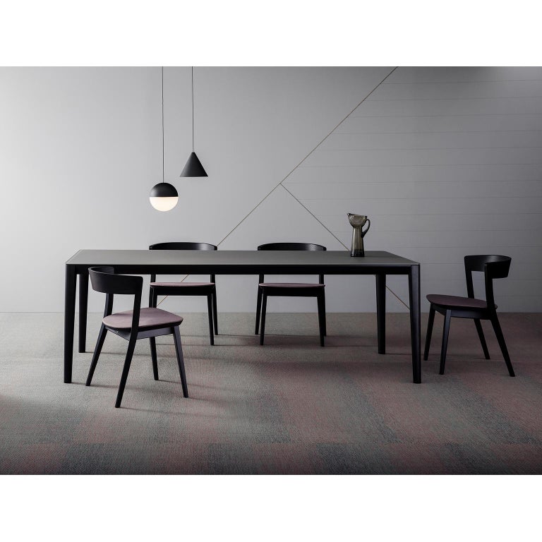 SP01 Clarke Chair in Carbon Stained Ash, Made in Italy For Sale 3
