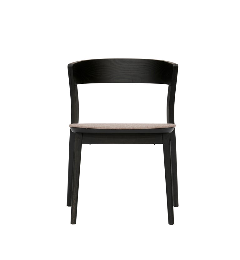 Contemporary interpretation of the classic bistro chair, Clarke was designed for comfort. Made from solid ash, this sculpted piece is defined by Fine details and subtle curves and angles. Fine craftsmanship highlights the sculpted solid timber seat