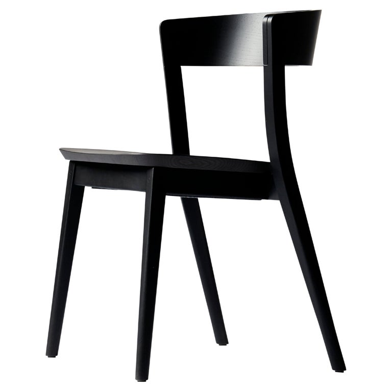 SP01 Clarke Chair in Carbon Stained Ash, Made in Italy For Sale