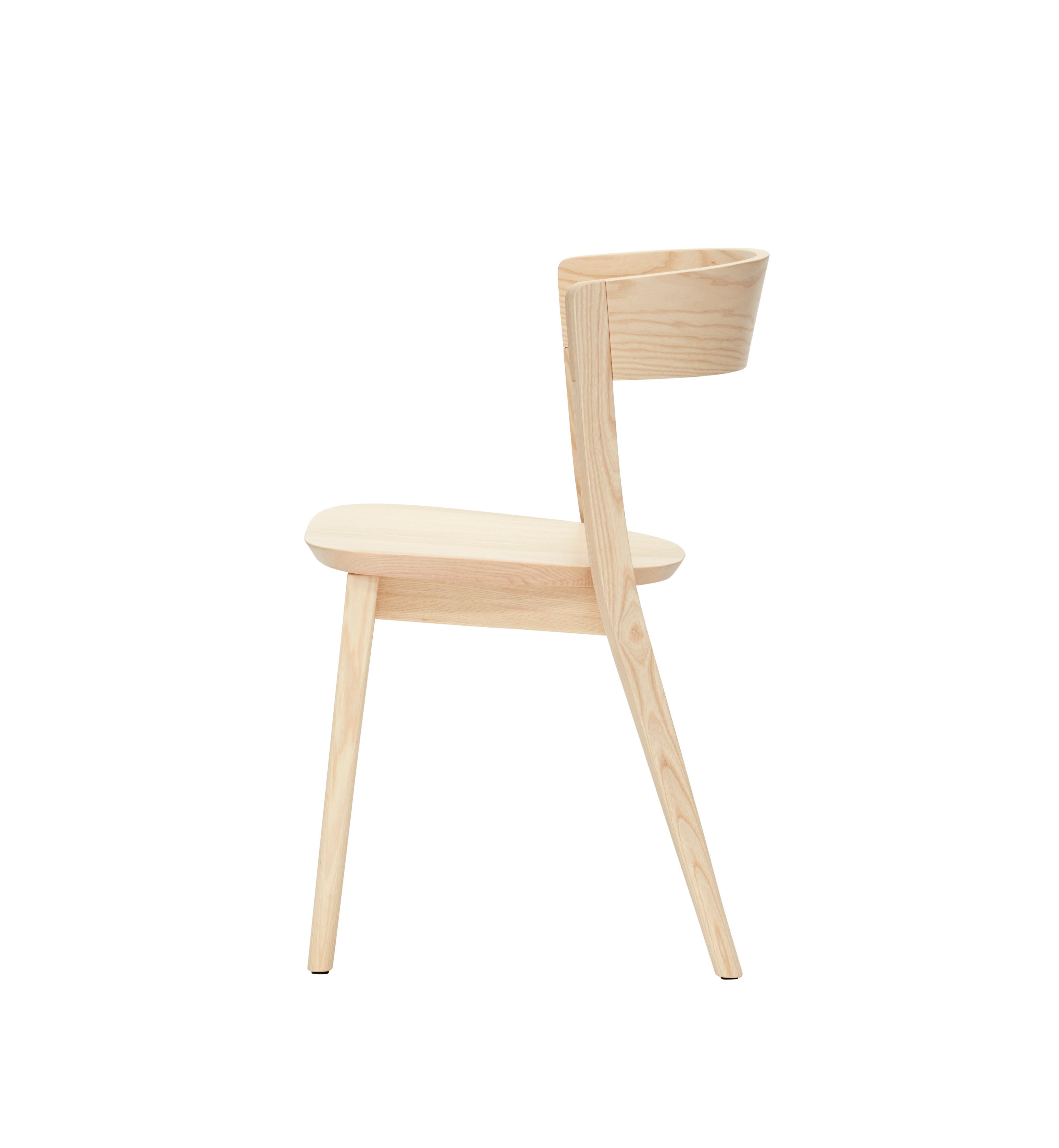 Mid-Century Modern SP01 Clarke Chair in Natural Ash, Made in Italy For Sale