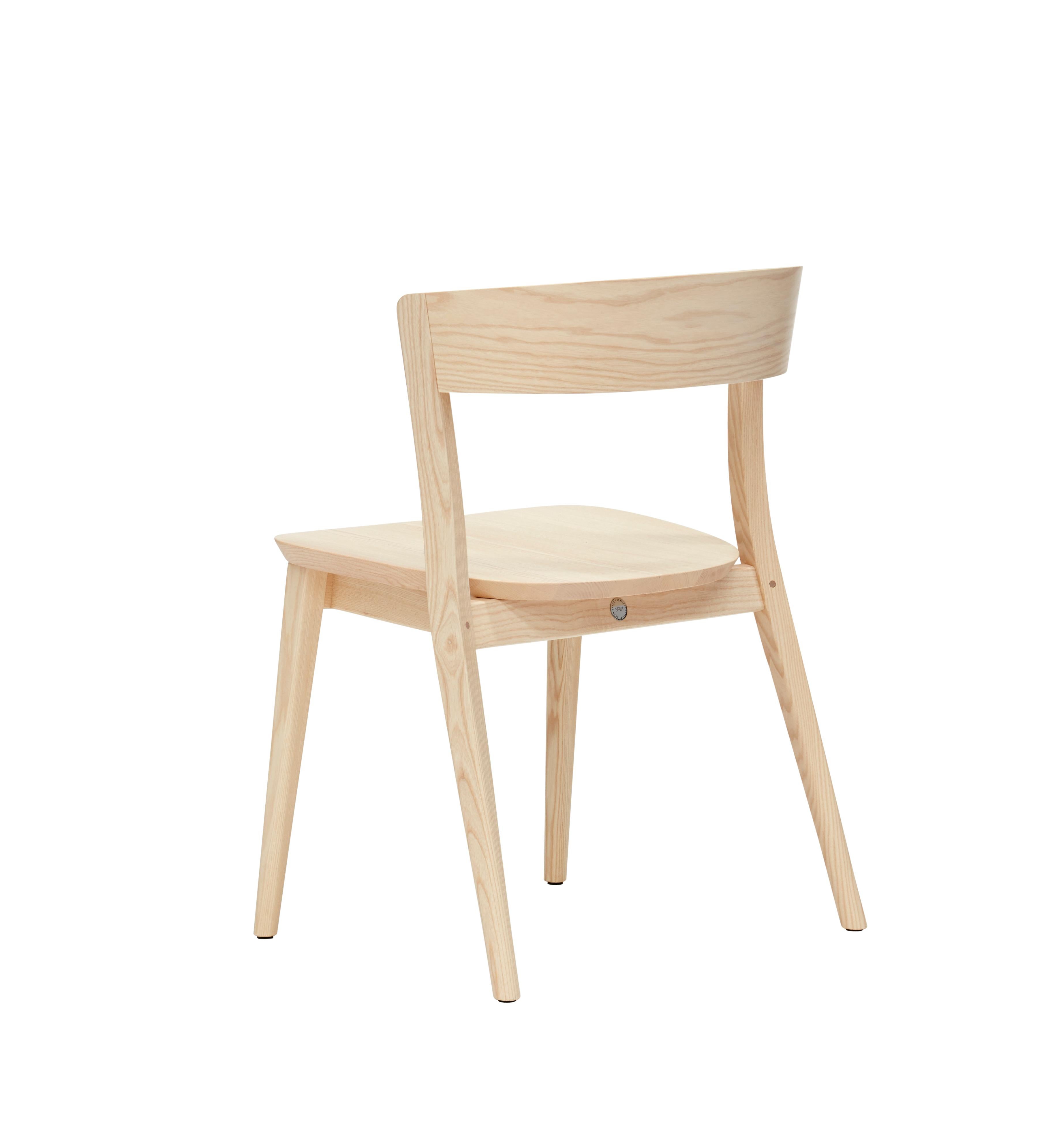 Italian SP01 Clarke Chair in Natural Ash, Made in Italy For Sale