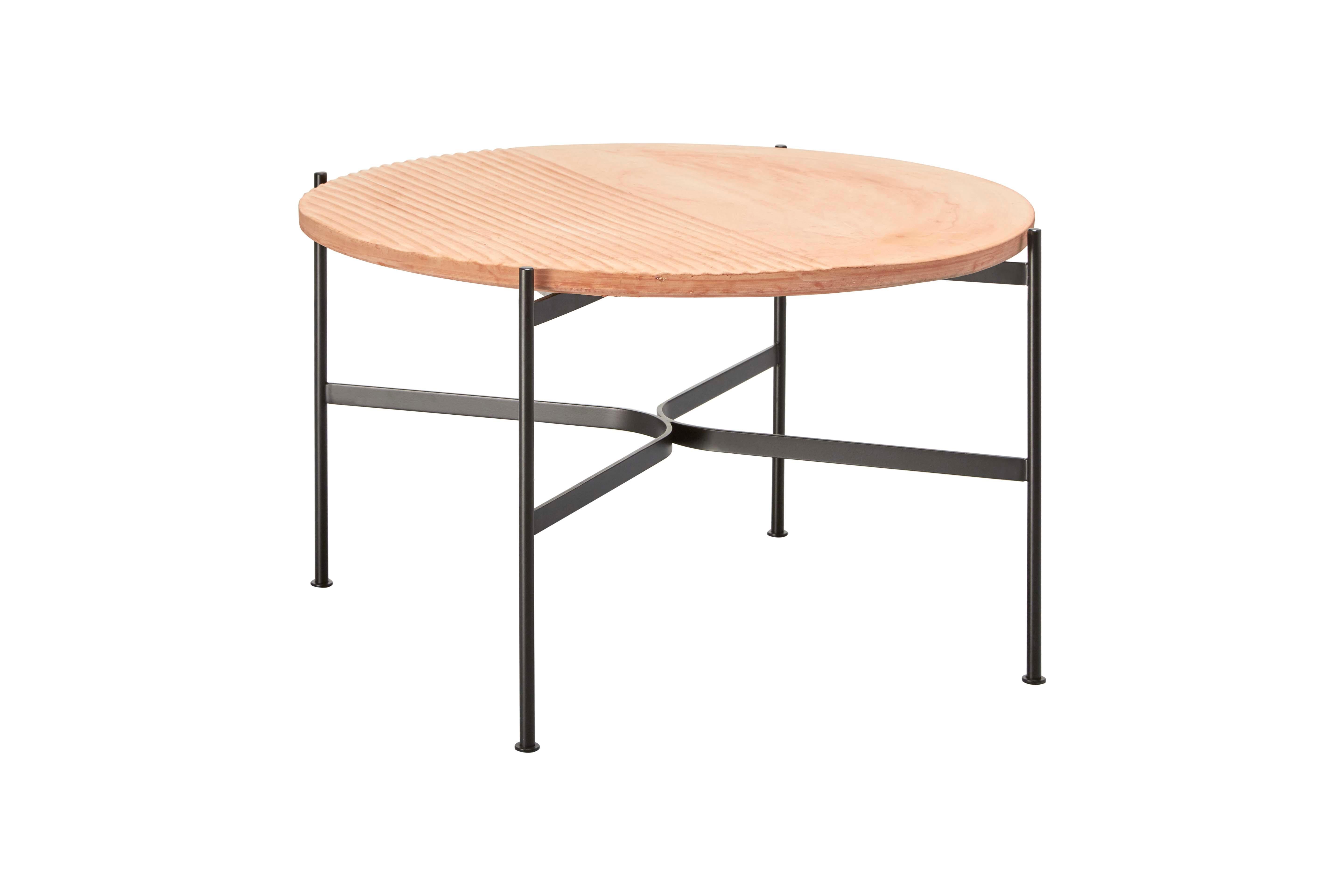 Italian SP01 Jeanette Medium Coffee Table in White Carrara Marble, Made in Italy For Sale