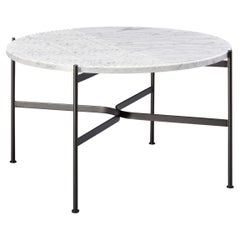 SP01 Jeanette Medium Coffee Table in White Carrara Marble, Made in Italy