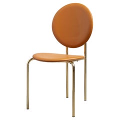 SP01 Michelle Chair in Edinburgh Cognac Leather, Made in Italy