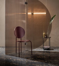 SP01 Michelle Chair in Edinburgh Oxblood Leather, Made in Italy