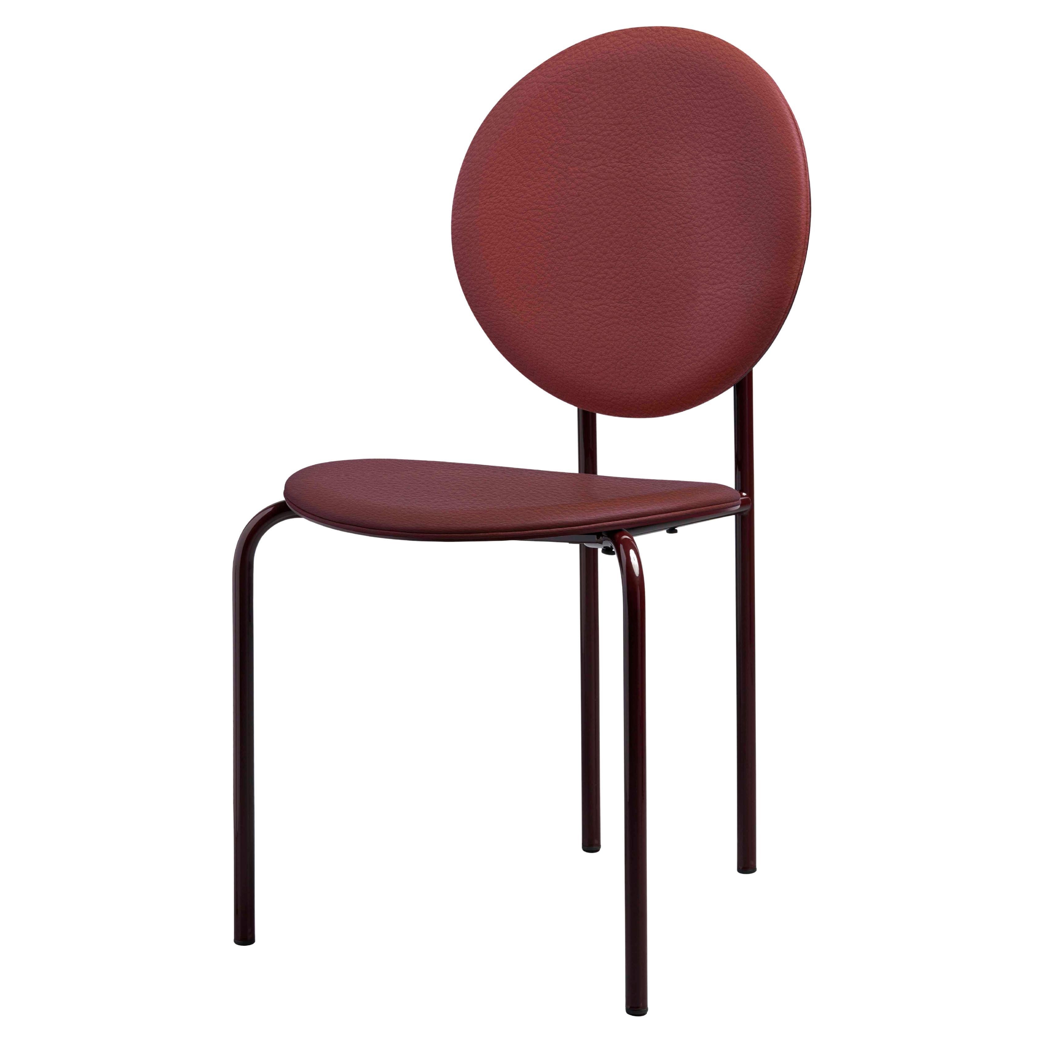 SP01 Michelle Chair in Edinburgh Oxblood Leather, Made in Italy
