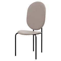 SP01 Michelle High Back Dining Chair in Edinburgh Mist Leather, Made in Italy
