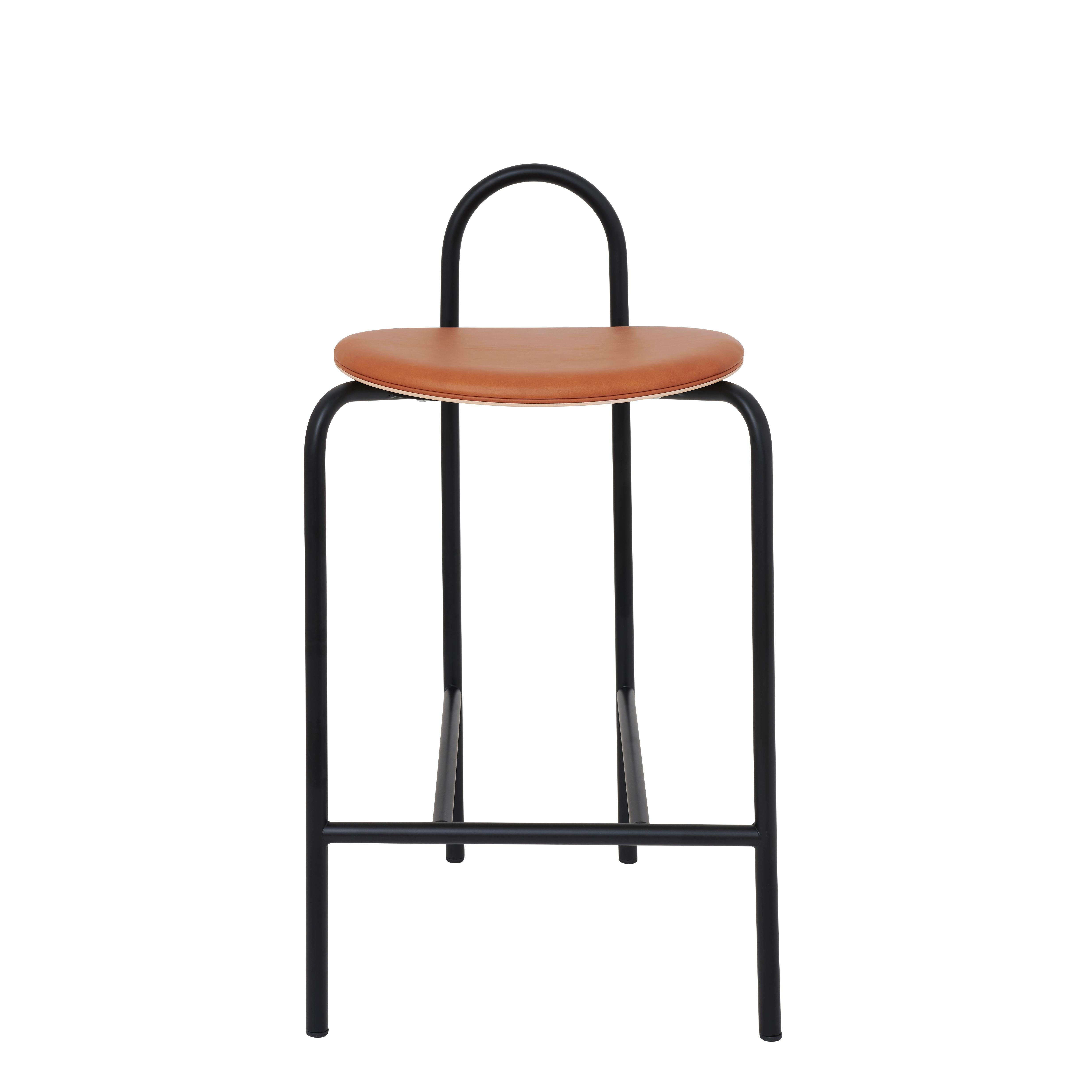 A natural extension to the popular Michelle chair, the Michelle stool continues to play on the visual application of the arc, creating a simple, striking and highly adaptable stool for any interior.

About this finishing:
Seat: Edinburgh Cognac