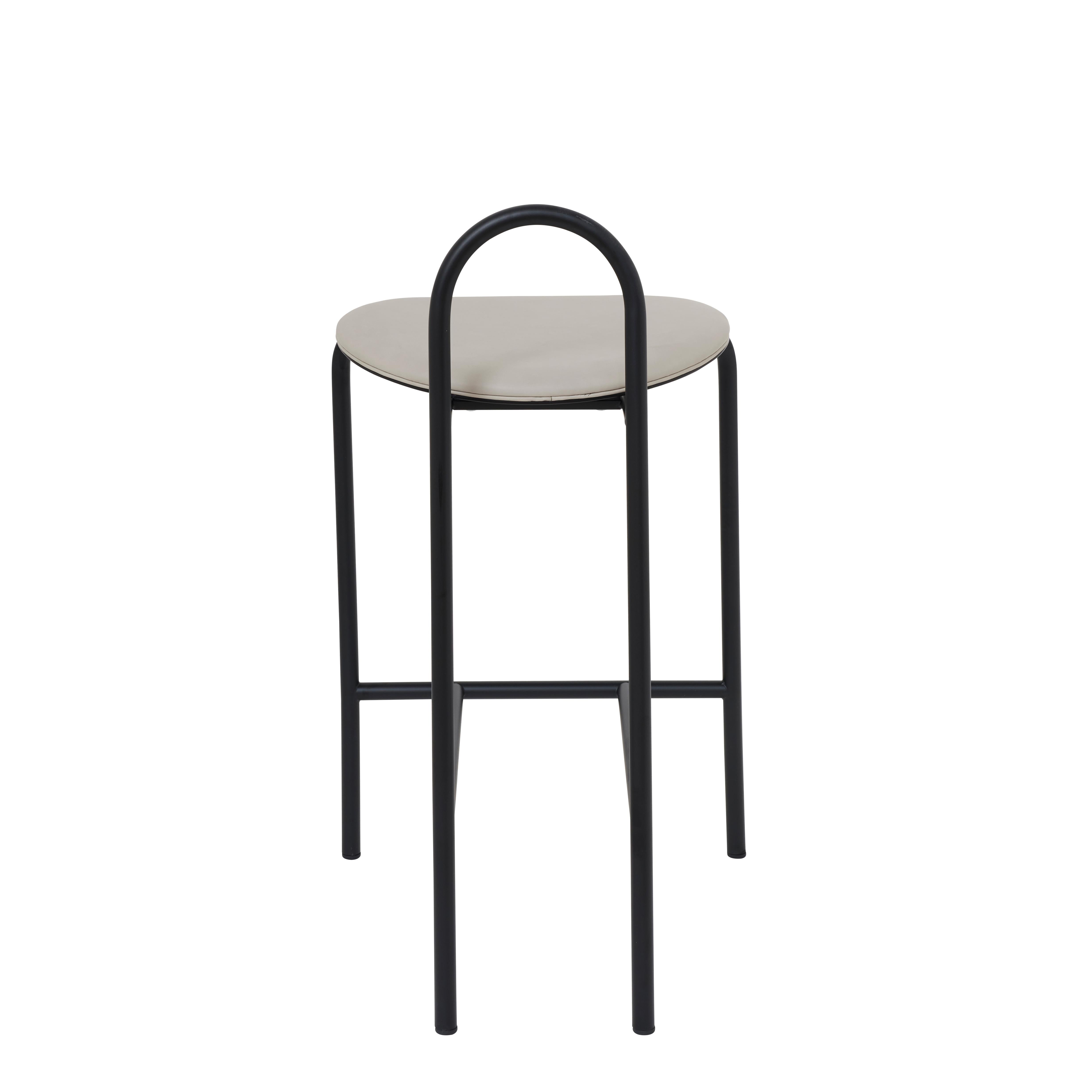 A natural extension to the popular Michelle chair, the Michelle stool continues to play on the visual application of the arc, creating a simple, striking and highly adaptable stool for any interior.

About this finishing:
Seat: Edinburgh mist
