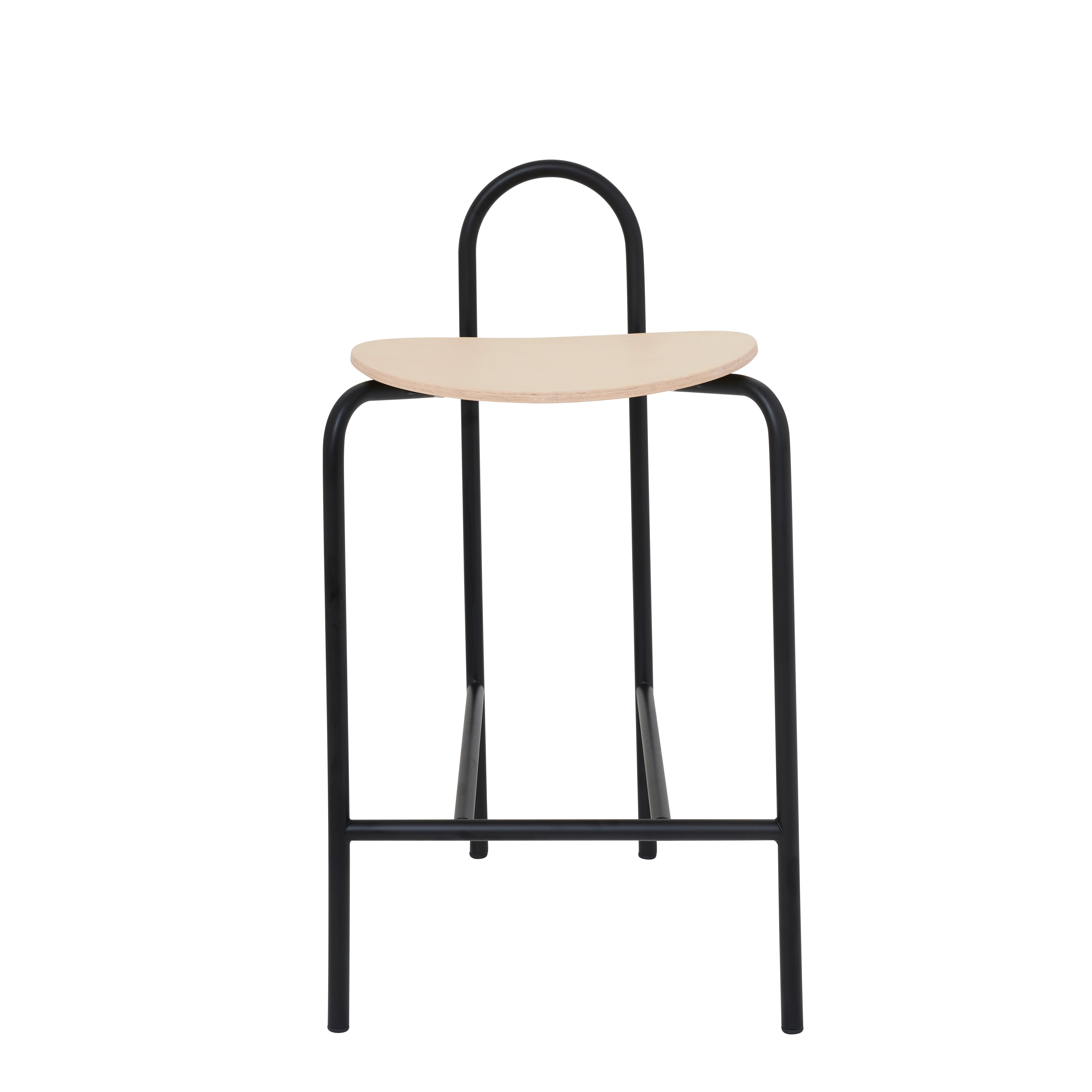 A natural extension to the popular Michelle chair, the Michelle stool continues to play on the visual application of the arc, creating a simple, striking and highly adaptable stool for any interior.

About this finishing:
Seat: Non-upholstered