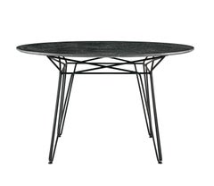 SP01 Parisi Table in Black Marquina Marble, Made in Italy
