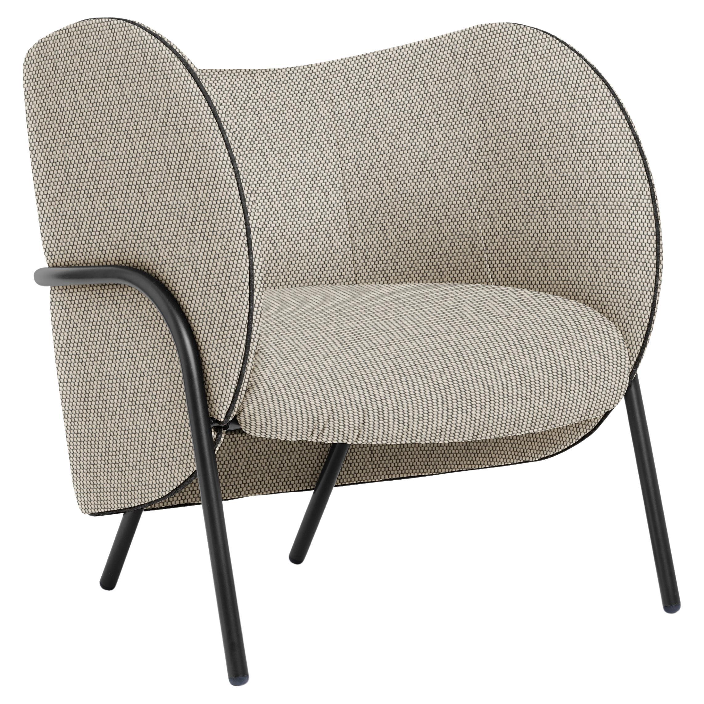 SP01 Royce Armchair in Oslo Pepper, Made in Italy