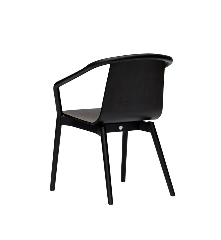 Italian SP01 Thomas Chair in Carbon Stained Ash, Made in Italy For Sale