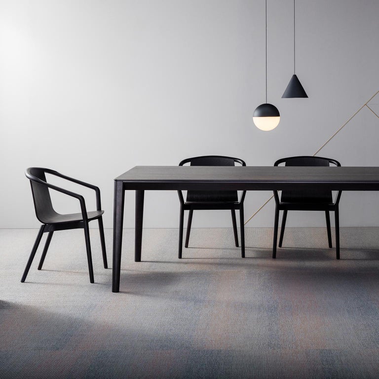 Contemporary SP01 Thomas Chair in Carbon Stained Ash, Made in Italy For Sale