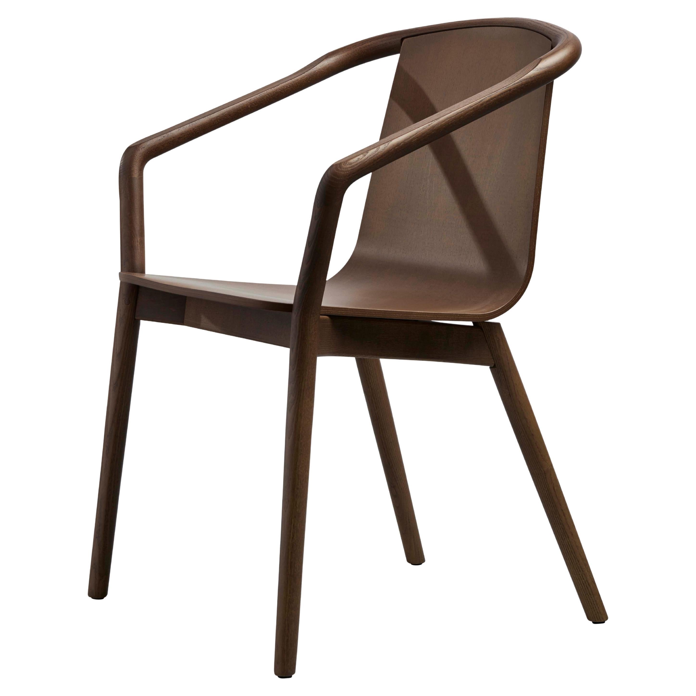 SP01 Thomas Chair in Walnut Stained Ash, Made in Italy