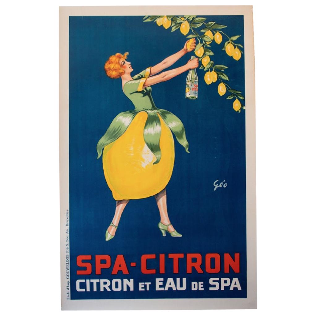 Spa Citron Original Vintage Poster