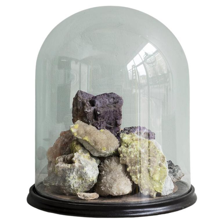 ‘Spa Group’ in a Glass Dome, 19th Century