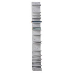 Spacco 150 Vertical Bookcase in Bianco Carrara Marble by Bufalini Marmi