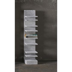 Spacco 90 Vertical Bookcase in Bianco Carrara Marble by Bufalini Marmi