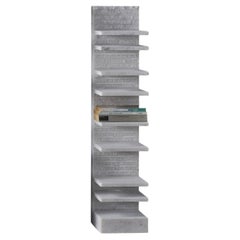 Spacco 90 Vertical Bookcase in Bianco Carrara Marble by Bufalini Marmi