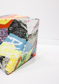 "Octahedron" Collage three dimensional sculpture