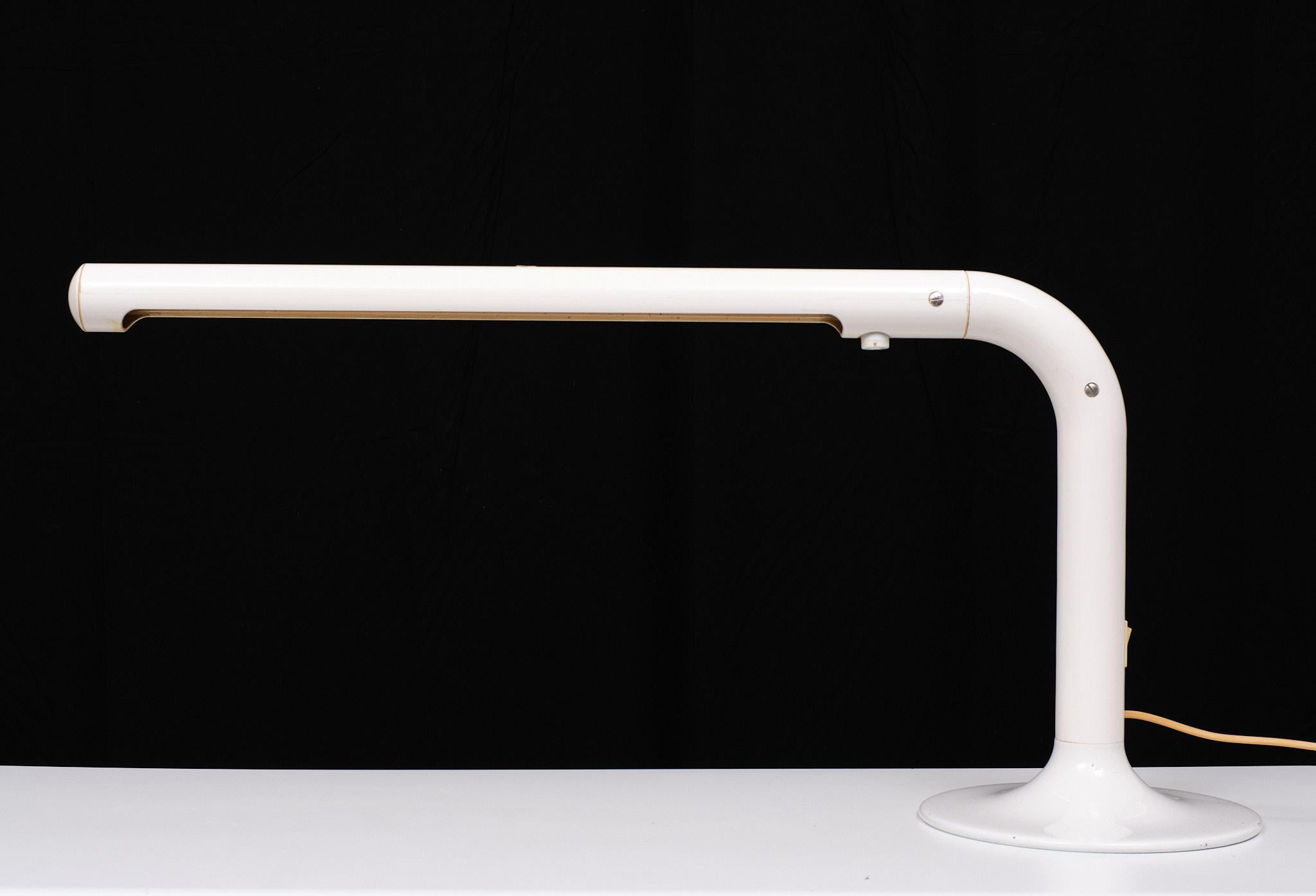 Swedish Space Ace 1970s Tube table lamp by Anders Pehrson for Ateljé Lyktan For Sale