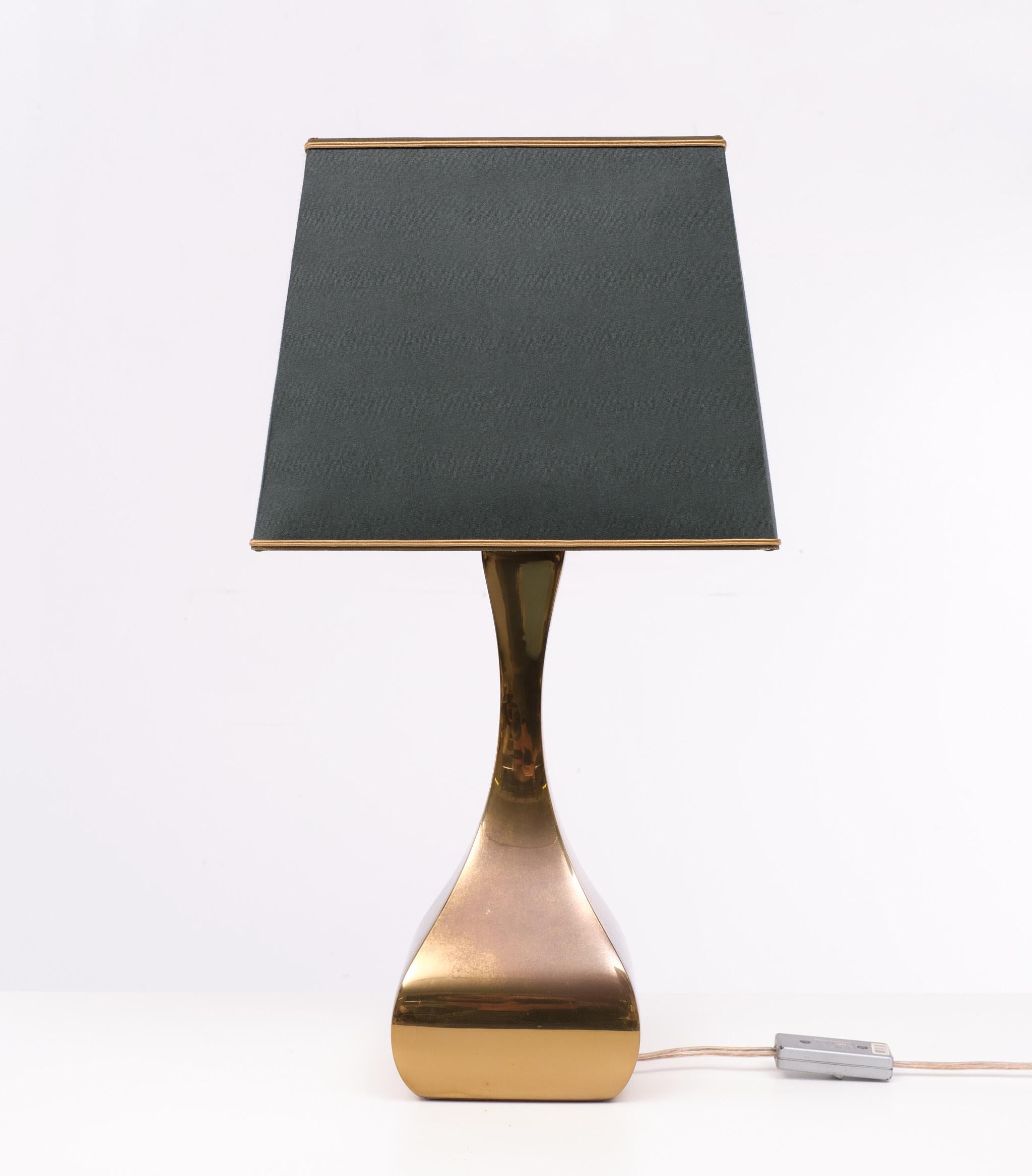 Space Ace Brass table lamp 1970s France Maria Pergay  In Good Condition In Den Haag, NL