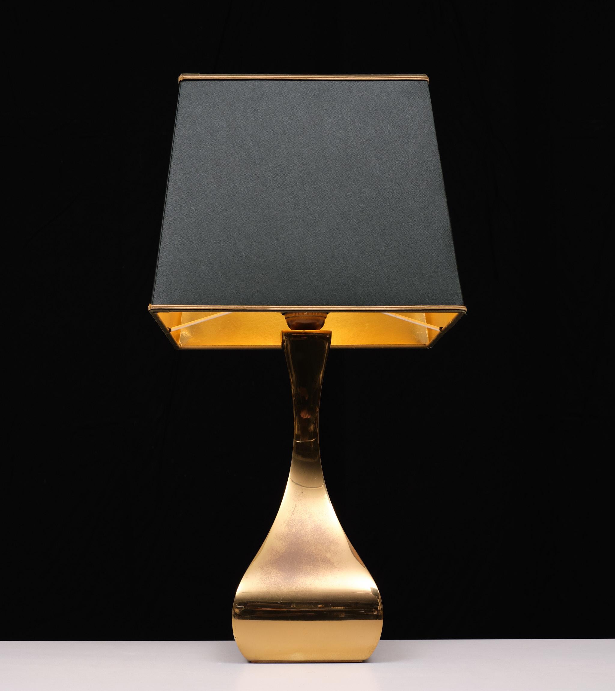 Late 20th Century Space Ace Brass table lamp 1970s France Maria Pergay 