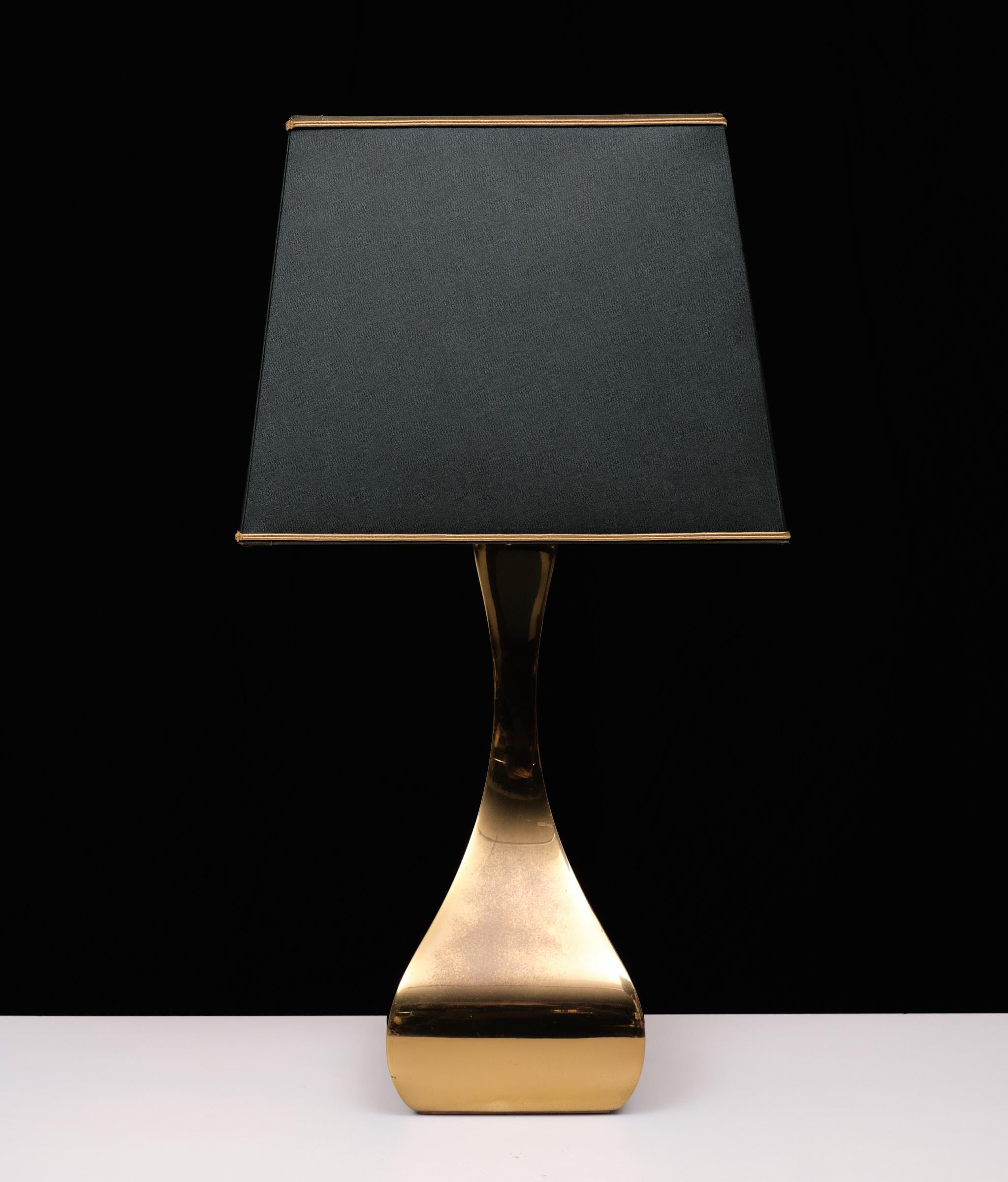 Space Ace Brass table lamp 1970s France Maria Pergay  1