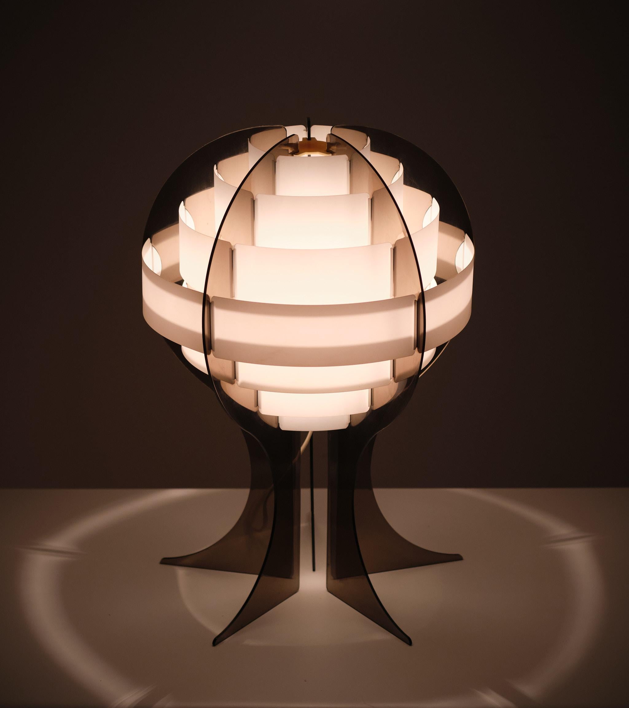 Plastic Flemming Brylle & Preben Jacobsen Space Ace  Table Lamp 1960s Sweden For Sale