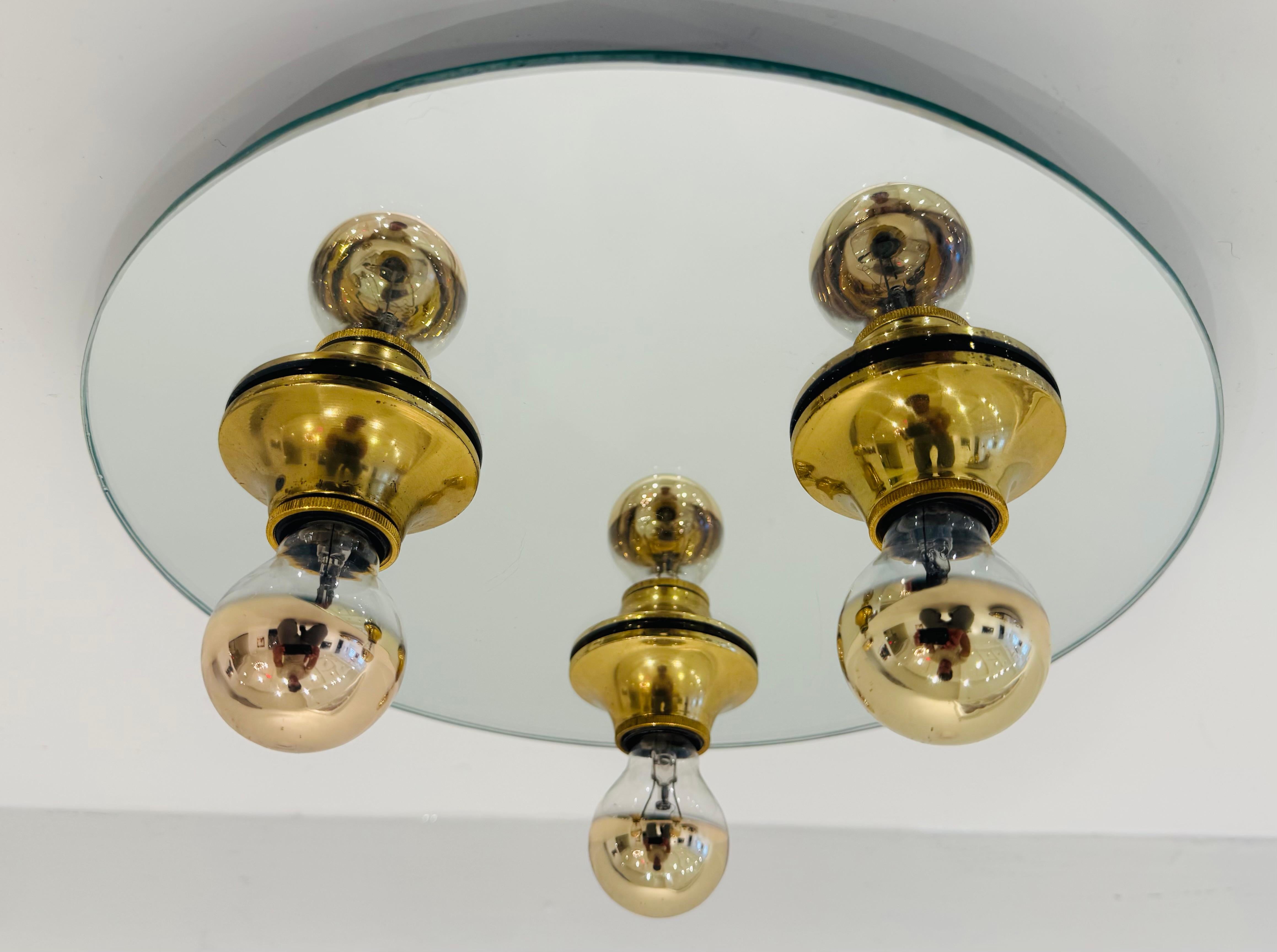 Mid-Century Modern Plafonnier encastré allemand mi-siècle spatial, années 1960 en vente