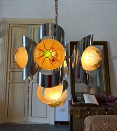 Space Age-Kronleuchter aus Muranoglas von Mazzega aus den 1970er Jahren