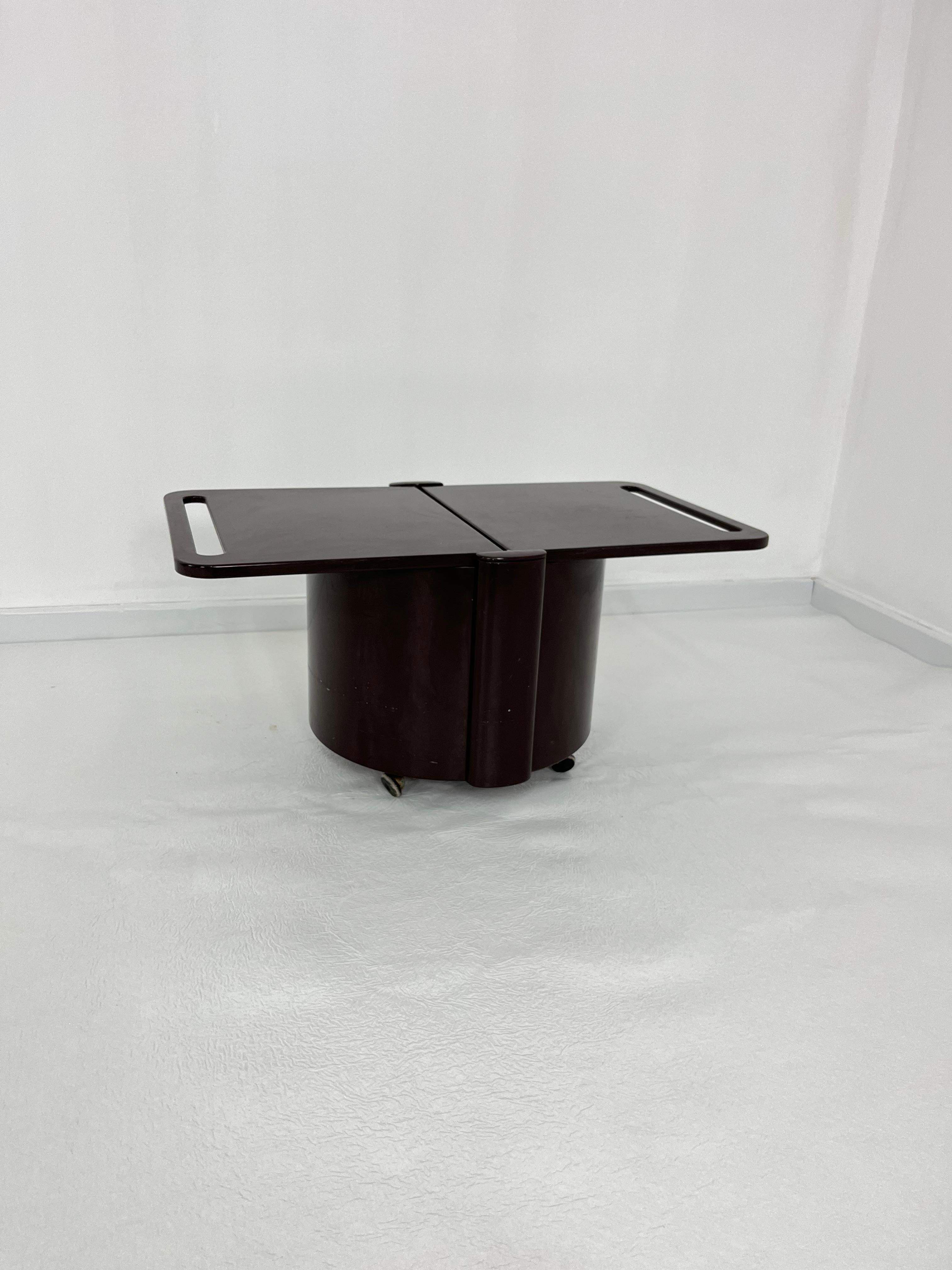 Space Age 1970s Convertible Coffee Table Livia Castelli For Fain Italy For Sale 2