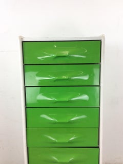 Space Age 1970s Six Drawer Chest by Giovanni Maurer for Treco