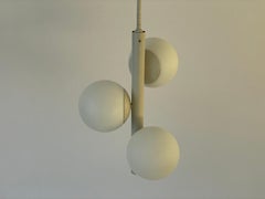 Space Age-Pendelleuchte mit 3 Kugeln von Kaiser Leuchten, 1970er Jahre, Deutschland
