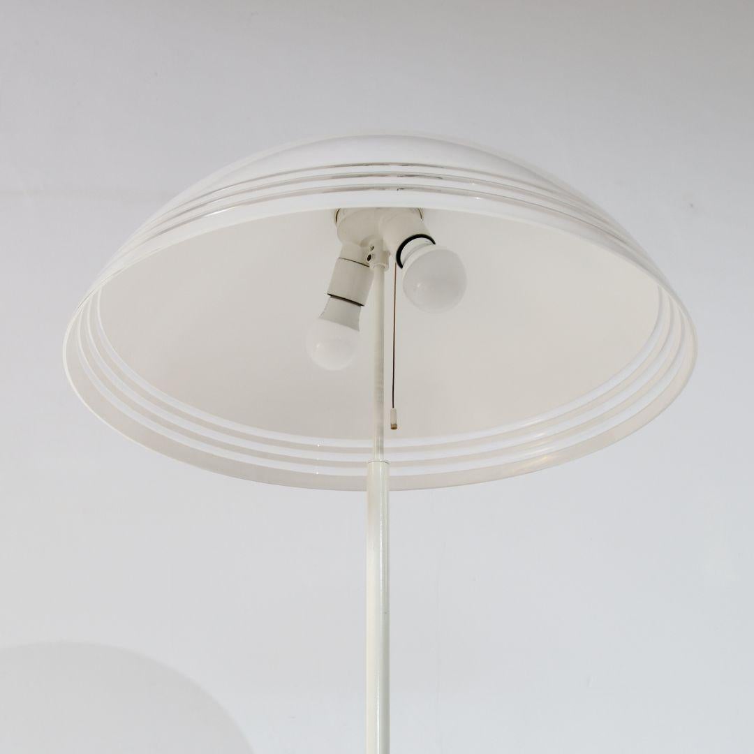 Space Age 70s Acrylic Mushroom Floor Lamp For Sale 1