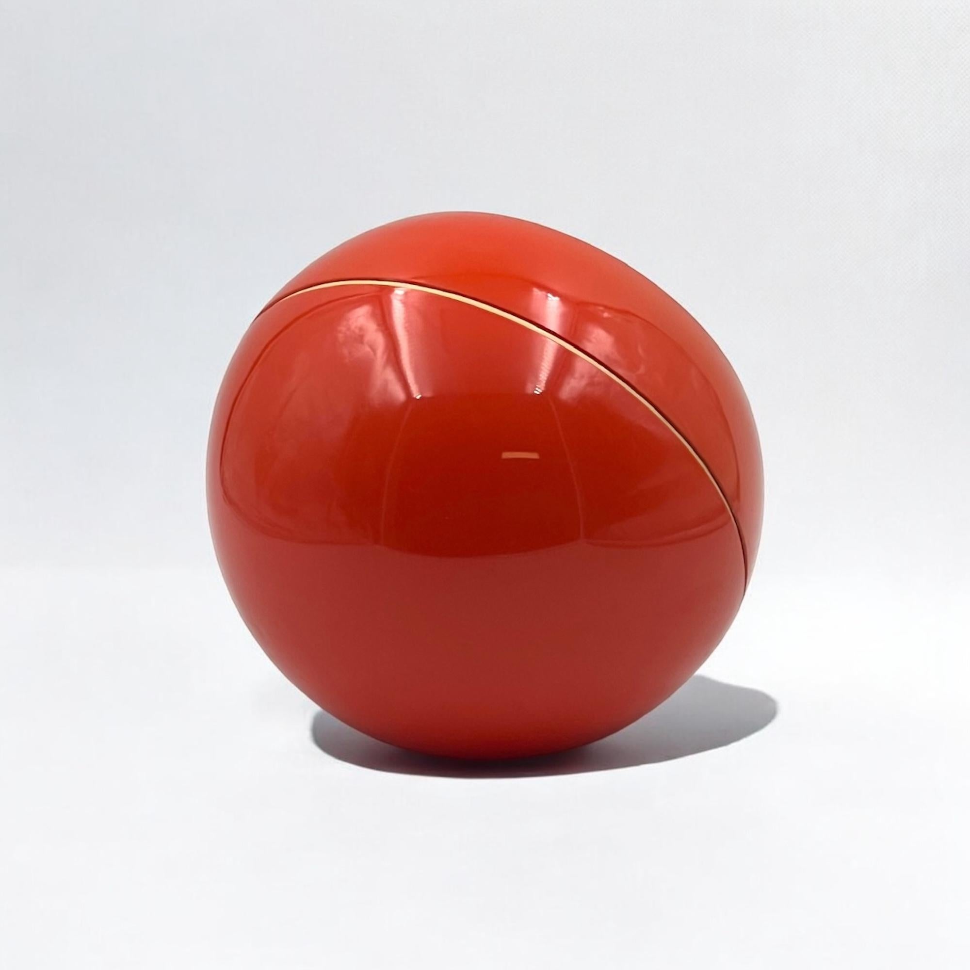 Plastic Space Age 70s Design Clock Wetter - Rare Orange Tabletop Decor Made in Germany